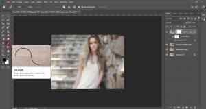 how blur background in photoshop