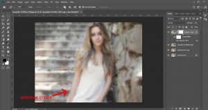 how to blur background photoshop | Making A Range Using The Pen Tool