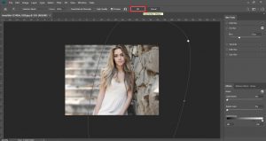 how to blur part of a picture in photoshop